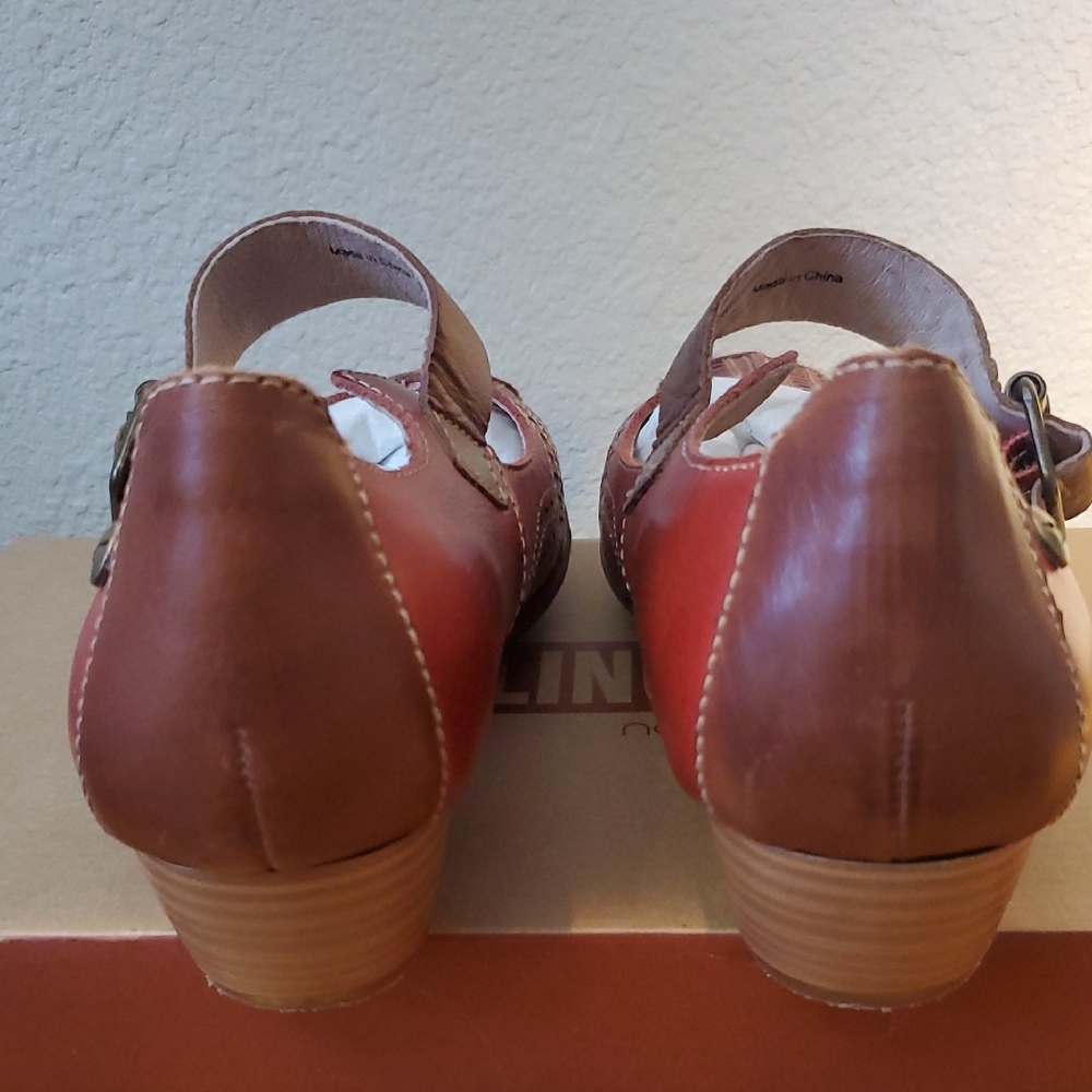 🦋NIB Pikolinos Red Leather Mary Jane Shoes - Picture 3 of 16
